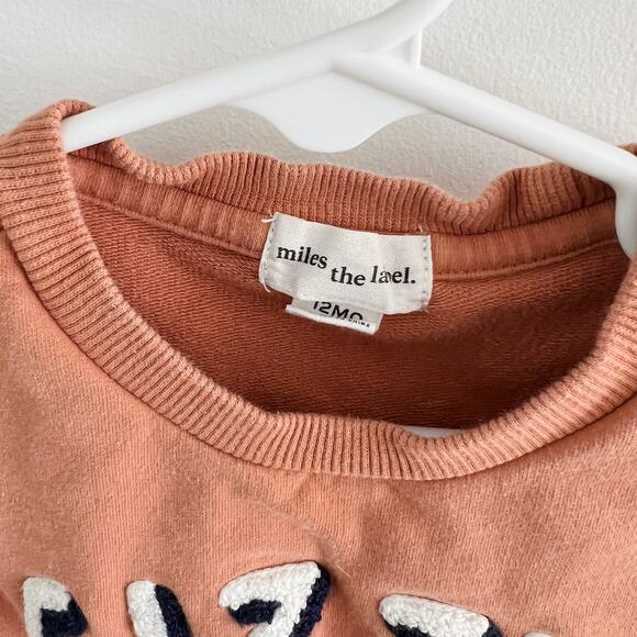 Miles the Label FIZZY Sweatshirt Size 12 Months - Picture 3 of 4